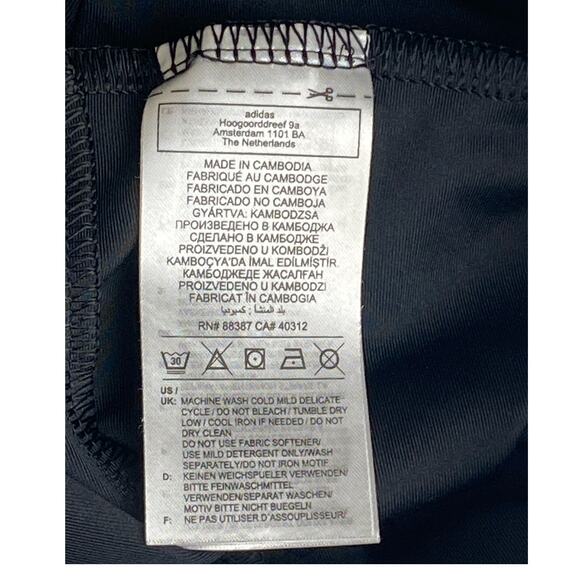 Adidas Three Stripe Cropped High Rise Leggings Like New Condition Size Small - Picture 6 of 8